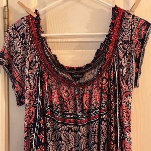 Lucky Brand scoop neck dress with pockets